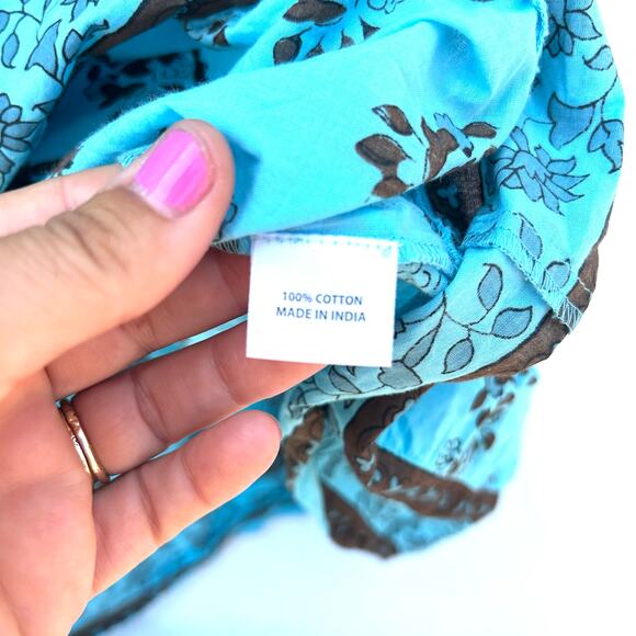 Tuckernuck Tropical Turquoise Bouquet Long Maxi Dress XXXL 3X Plus Size Midi - Picture 12 of 14